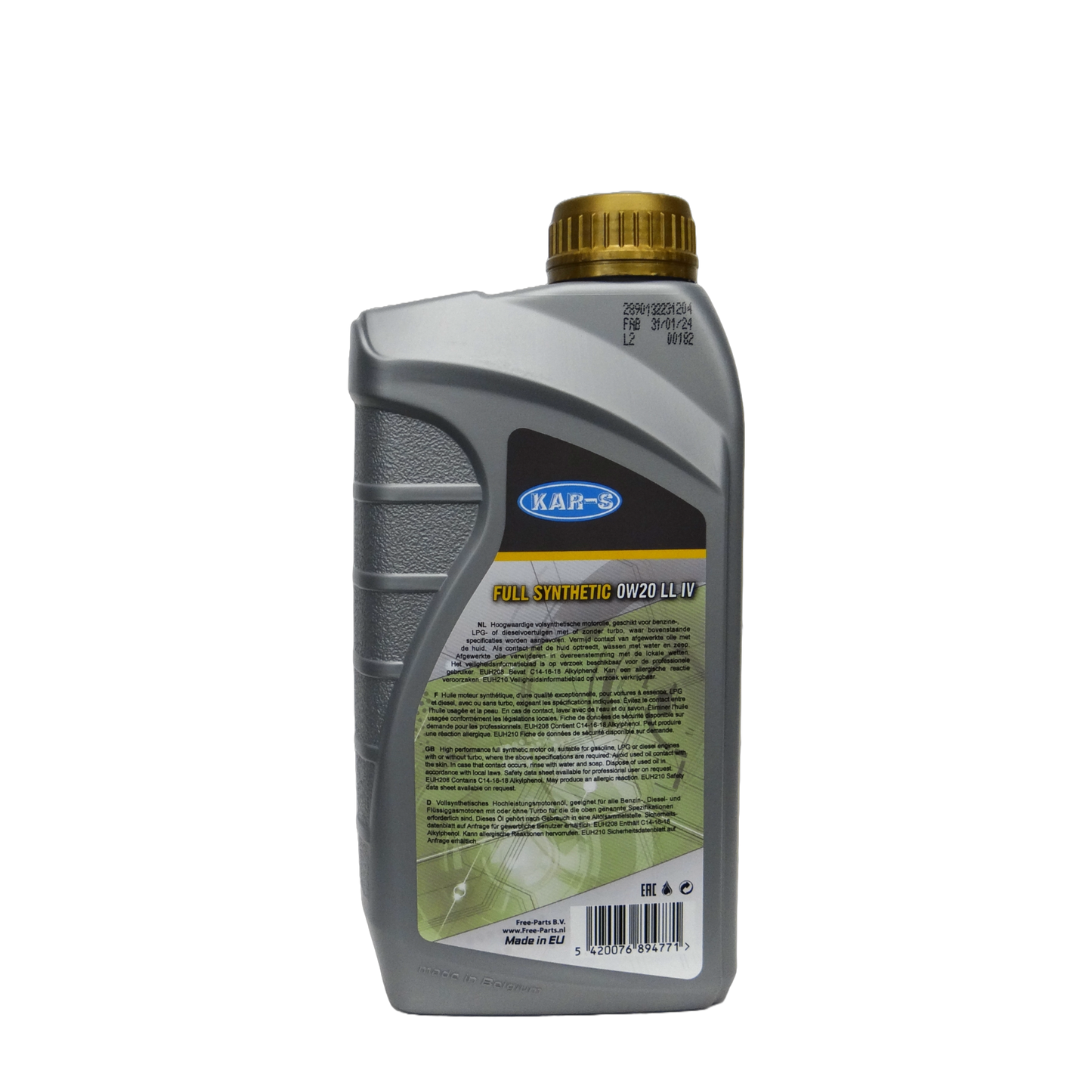 KAR-S Motorolie Full Synthetic 0W20 LL IV 1 Liter