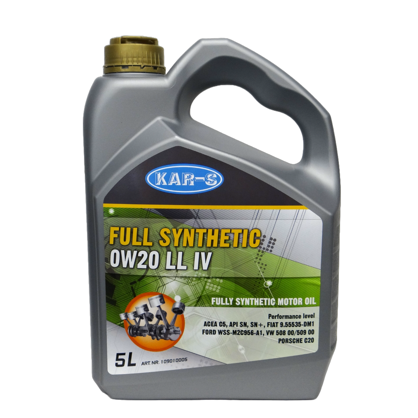 KAR-S Motorolie Full Synthetic 0W20 LL IV - 5 Liter