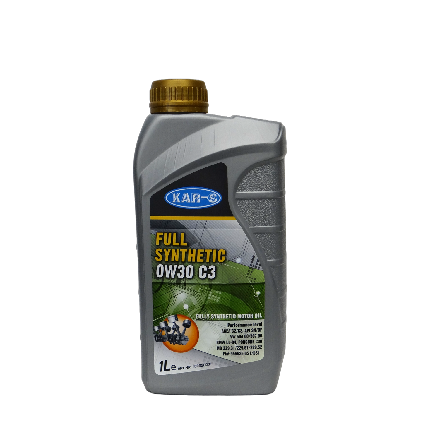 KAR-S Motorolie Full Synthetic 0W30 C3 - 1 Liter