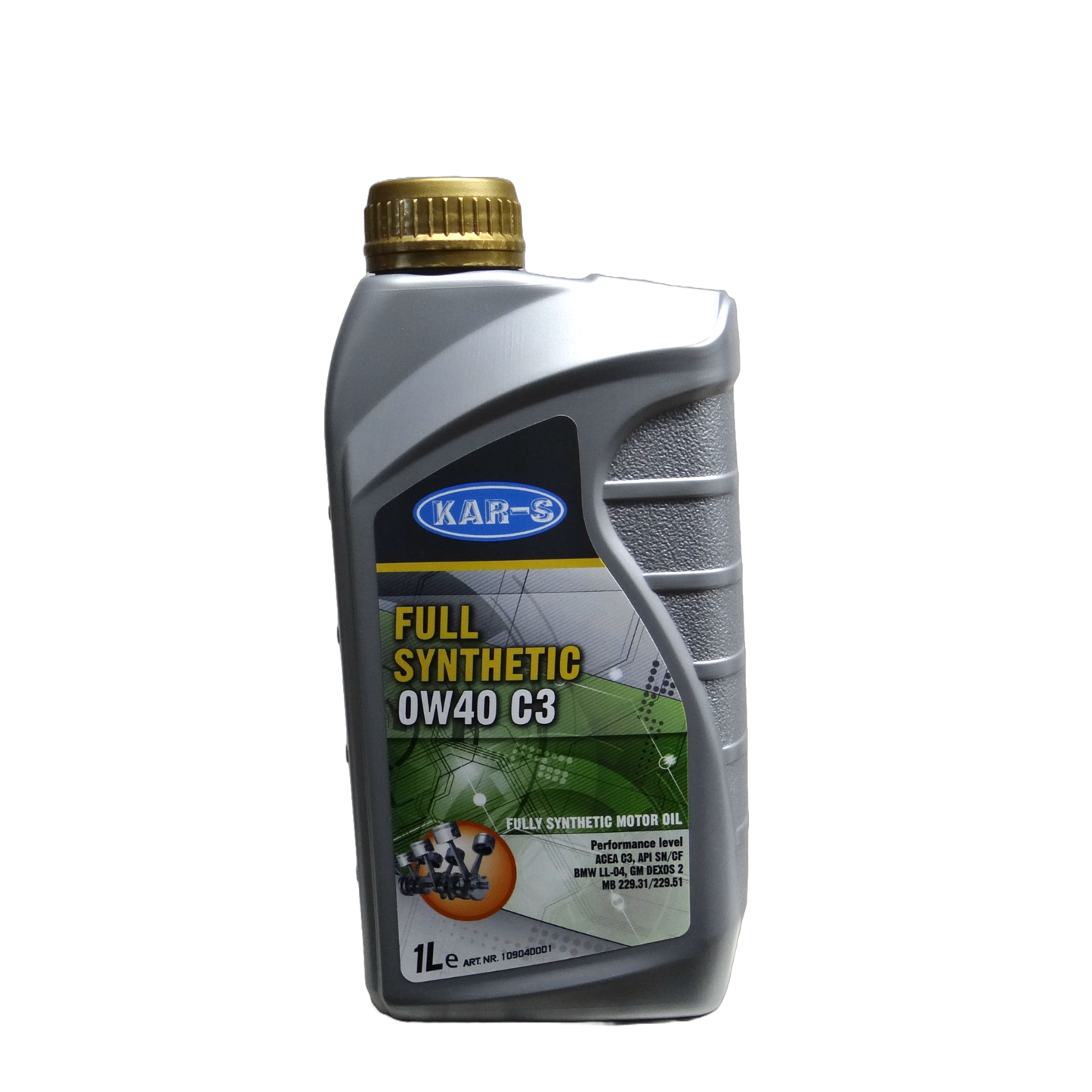 KAR-S Motorolie Full Synthetic 0W40 C3 - 1 Liter