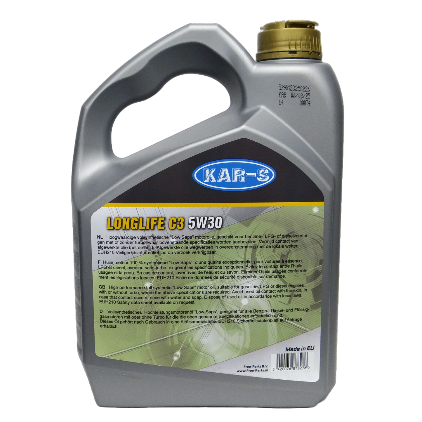 KAR-S Motorolie LongLife C3 5W30 - 5 Liter