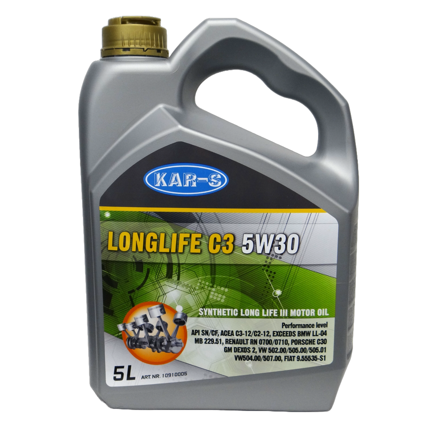 KAR-S Motorolie LongLife C3 5W30 - 5 Liter