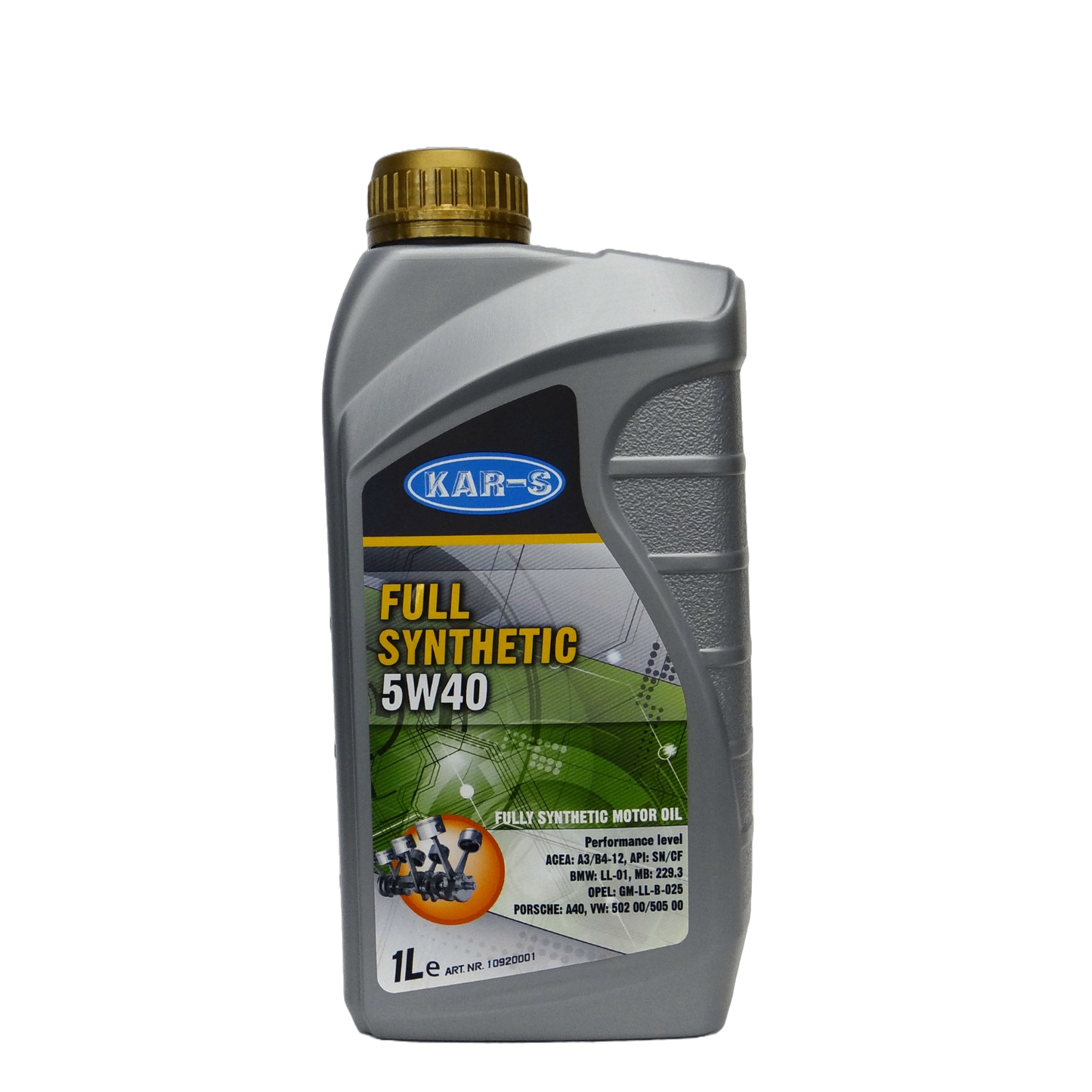 KAR-S Motorolie Full Synthetic 5W40 - 1 Liter