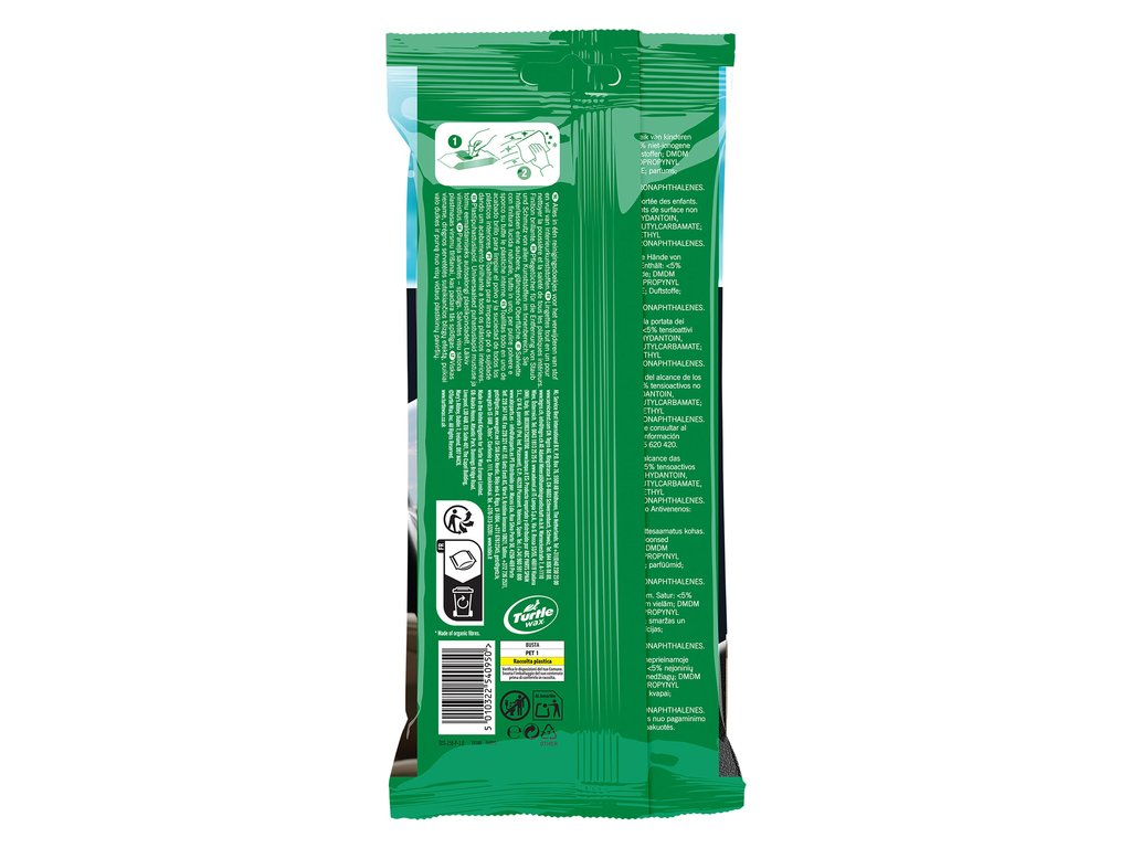 Turtle Wax Fresh Shine Gloss Interieurreinigerdoekjes - 24 stuks