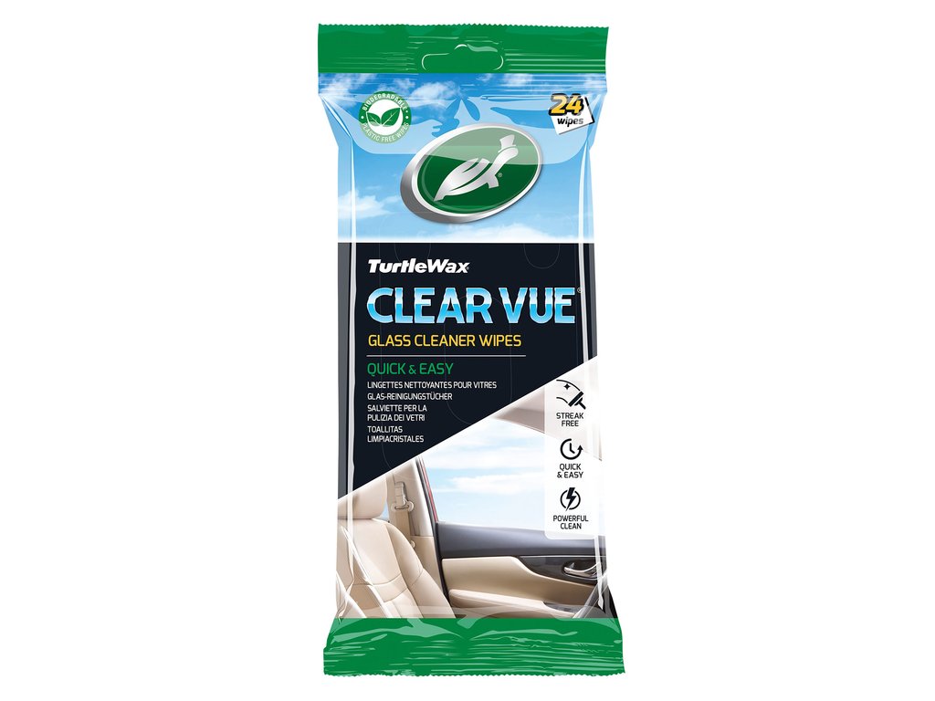 Turtle Wax Clear Vue Glasreinigingsdoekjes - 24 stuks