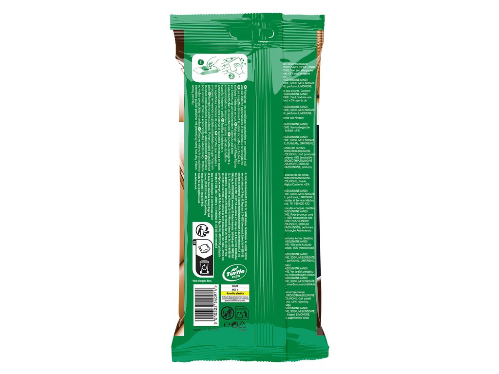 Turtle Wax Luxe Leather Cleaner & Conditioner doekjes - 24 stuks