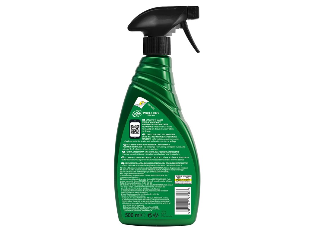 Turtle Wax Green Line Wax & Dry - 500ml